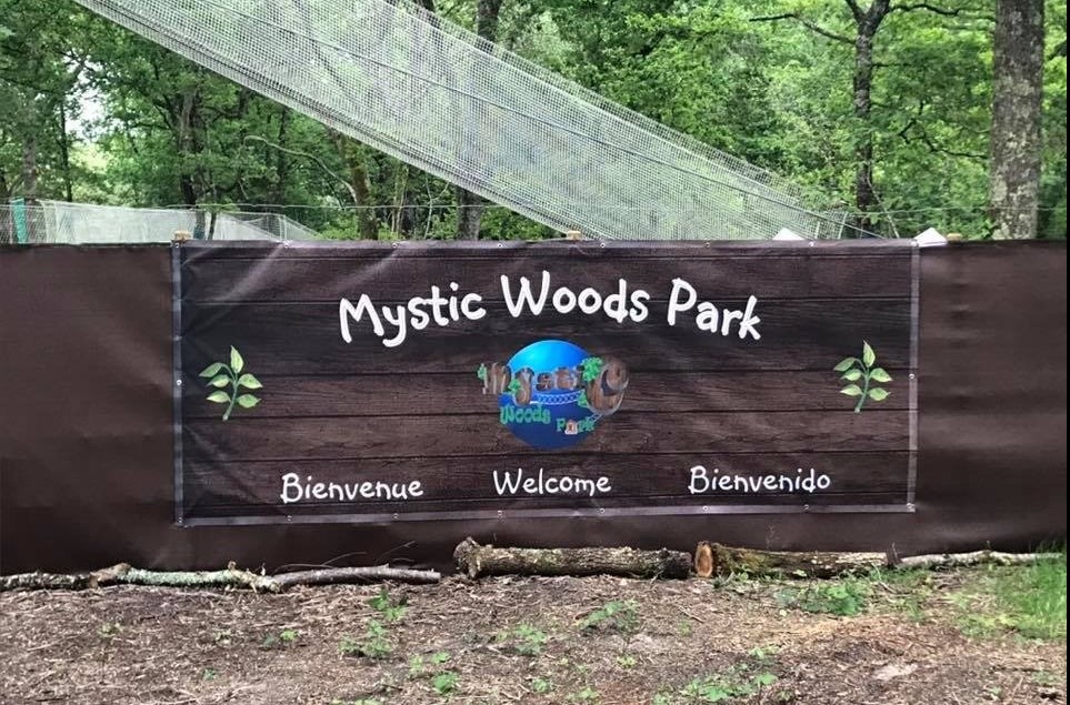mystic woods park à fargues de langon entrée