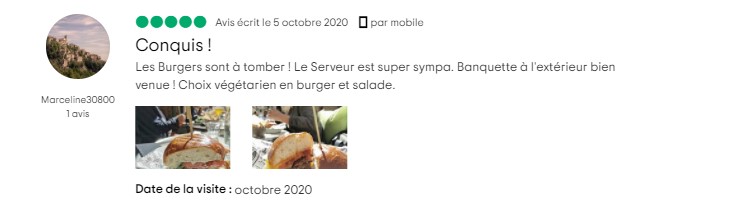avis client restaurant burger's banquet 13001 marseille