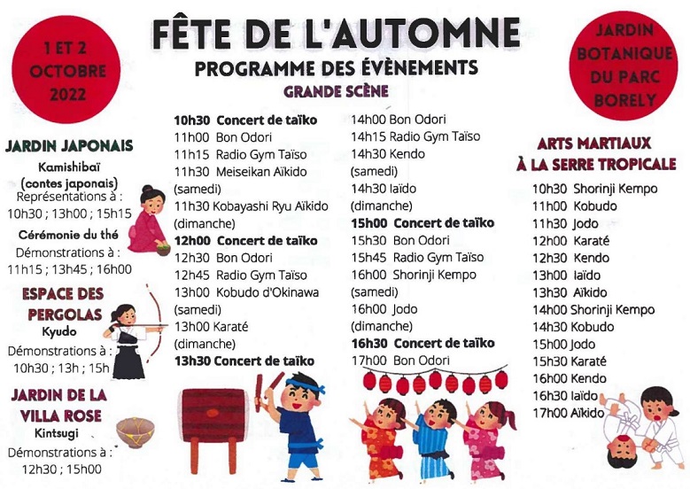 programme fête de l'automne au parc borely marseille, edition 2022