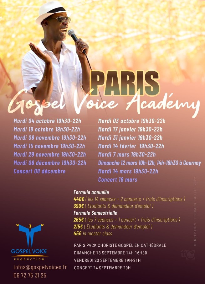 Cours de chant de Gospel à Paris avec Max Zita et Gospel Voices Academy 