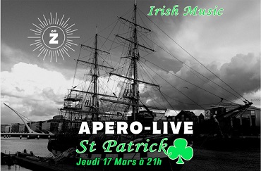Soirée Apéro Live concert pour la Saint Patrick au Bar Zoumai à Marseille