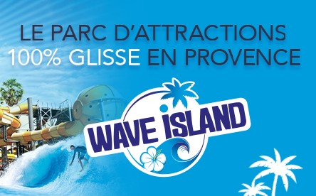 Parc de loisirs Aquatique - Wave Island (anciennement Splashworld) - 84170 Monteux à 1h de Marseille