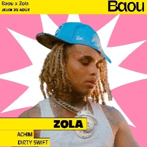 Jeudi 25 août 2022 de 19h à 02h : Le Baou X Zola à Marseille
