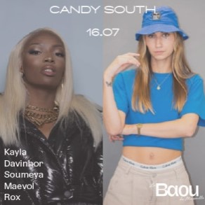 Samedi 16 juillet 2022 de 19h à 02h : Le Baou: Candy south à Marseille