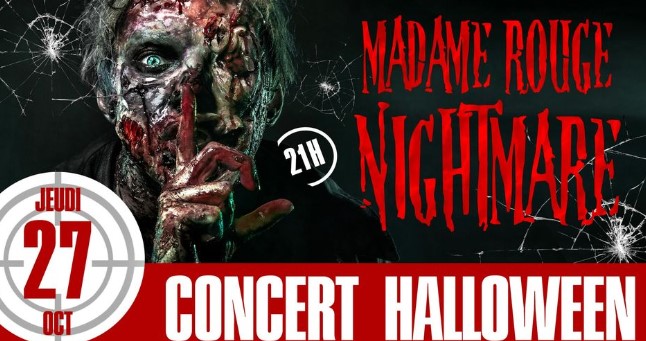 Soirée Concert HALLOWEEN - Madame Rouge Nightmare ! B11 La Bodega - Mérignac