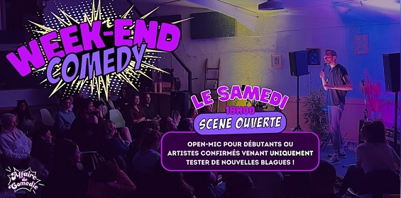 spectacle open mic et stand-up organisé par Affaire de Comédie dans l'espace Rue Pietonne à Aix-en-Provence