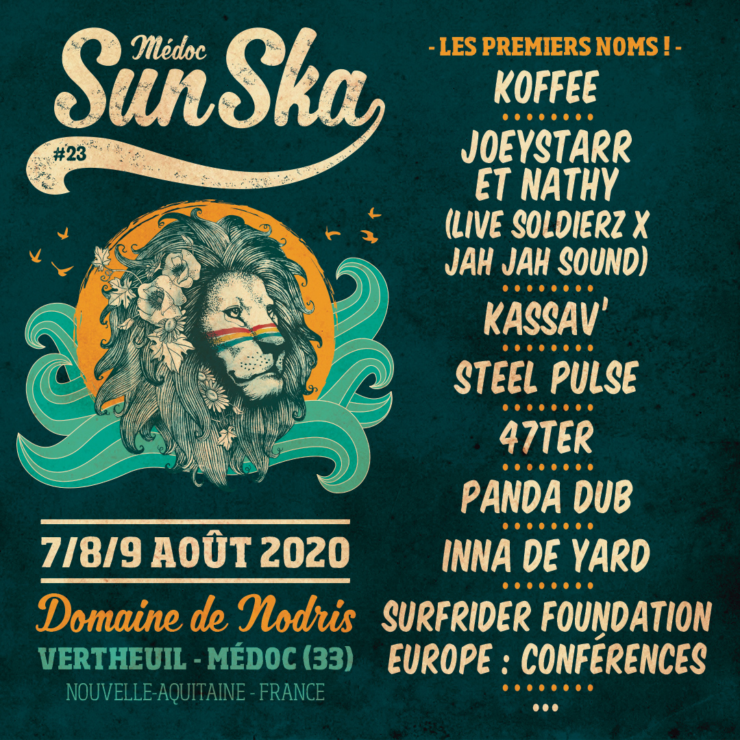 Vertheuil Festival REGGAE SUN SKA 2020 Vertheuil DOMAINE DE