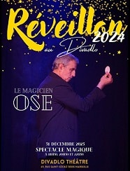 Marseille (13005) - Soirée du réveillon et spectacle de magie au Théâtre Divadlo - Le 31 décembre 2023 à 18h30 ou 20h30 ou 22h30