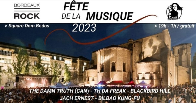 Fête de la Musique en plein air | Bordeaux Rock et Allez Les Filles - Square Dom Bedos 33800 Bordeaux