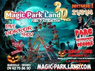 Halloween 2023 au Parc d'Attractions Magic Park Land à Ensuès-la-Redonne - tout public