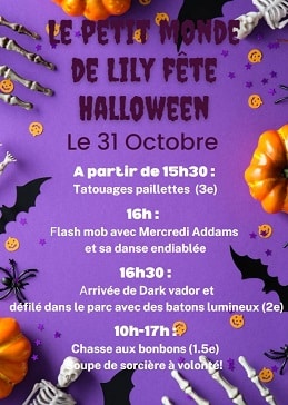 Le Petit Monde de Lily fête Halloween 2023 avec les enfants - Fargues