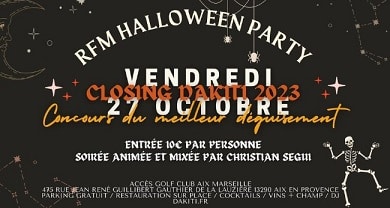 RFM Halloween Party - Dakiti - 13290 Aix-en-Provence - Vendredi 27 octobre 2023 de 20h à 02h