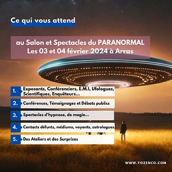 ce qui vous attend au Salon du Paranormal à Arras en février 2024