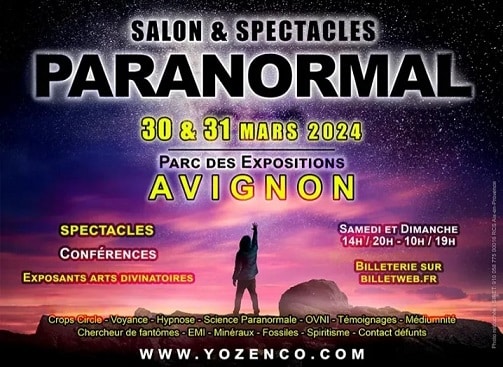 Salon du Paranormal au Parc des Expositions d'Avignon en mars 2024